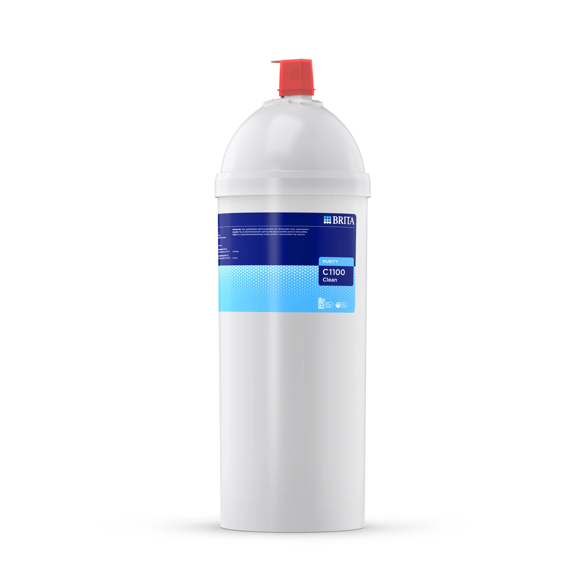 cartouche filtrante BRITA PURITY C1100, sur fond blanc