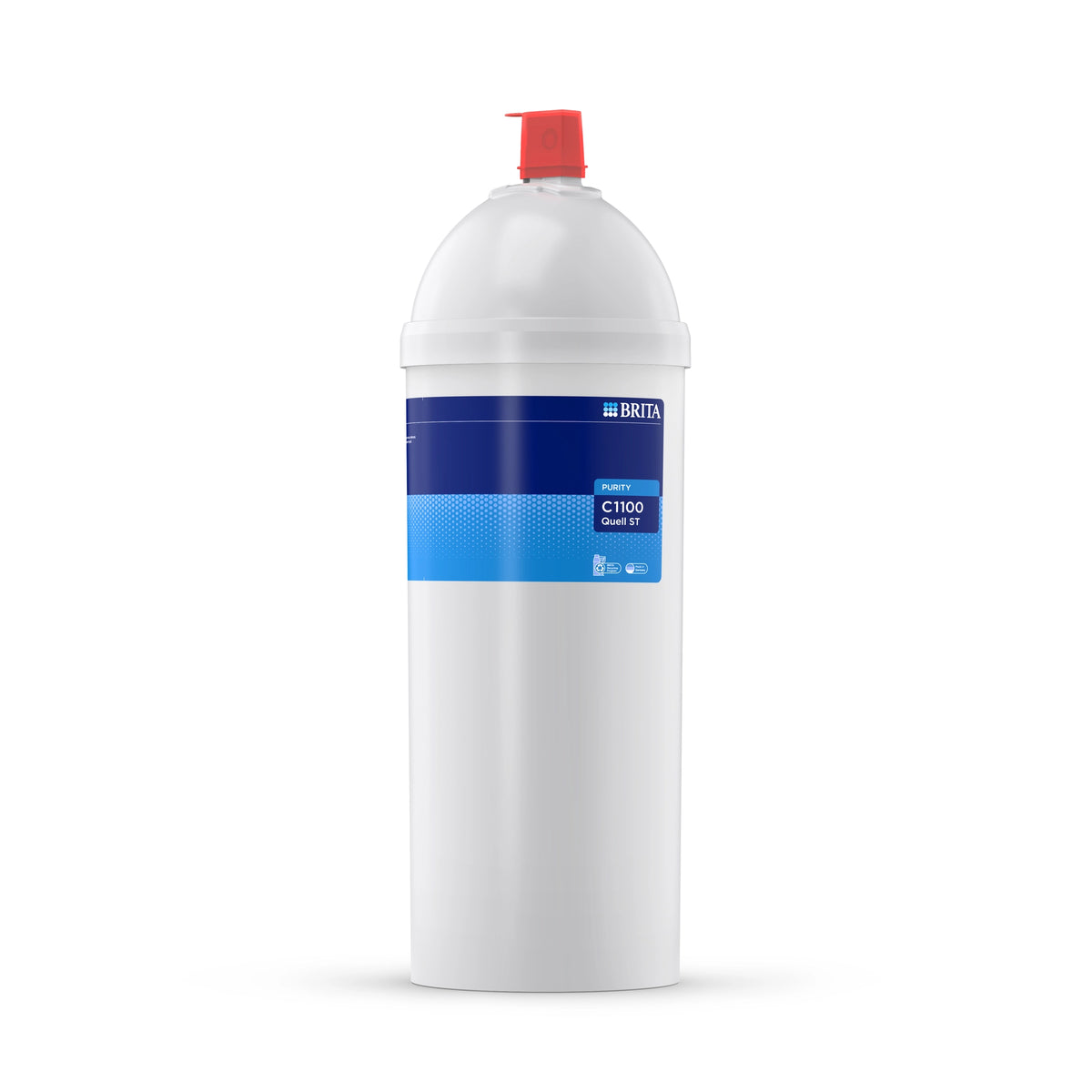BRITA water filter cartridge PURITY C1100 Quell ST on a white background