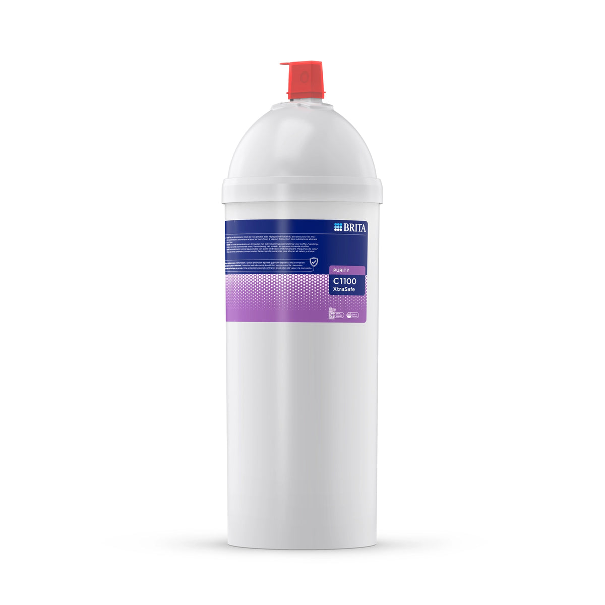 cartouche filtrante BRITA PURITY C1100 XtraSafe sur fond blanc