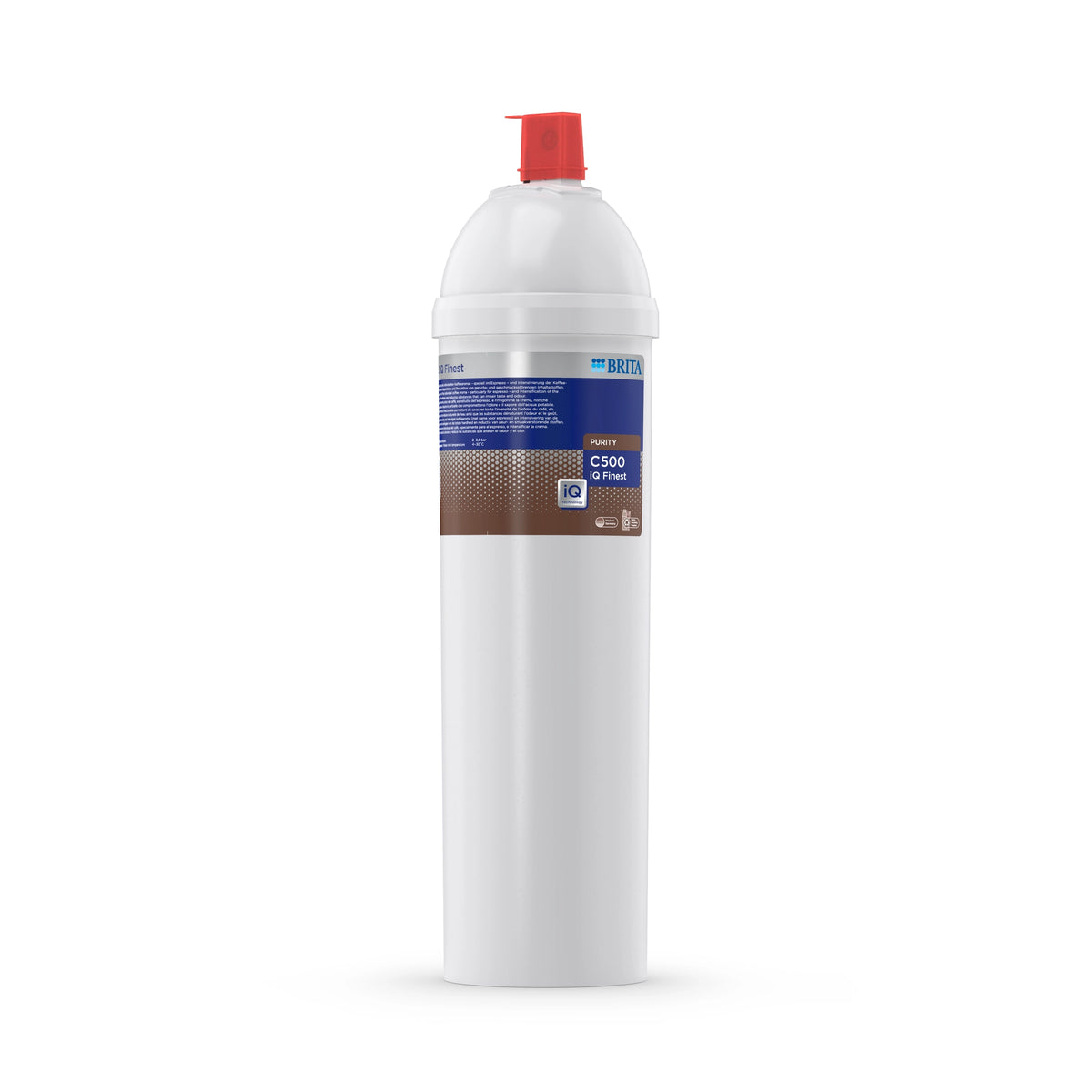 cartouche filtrante BRITA PURITY C500 iQ Finest sur fond blanc.